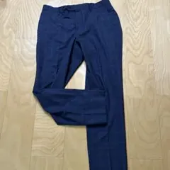 オリヒカ　ネイビー チェック柄 スラックス