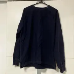 無印良品　フランネルプルオーバーリブ付シャツ　XL