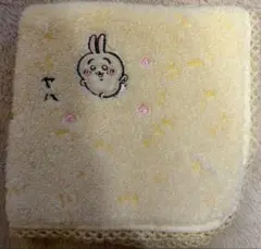 ちいかわ うさぎ ミニタオル ハンカチ イエロー