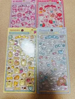 正規品　サンリオ　ボンボンドロップシール4点セット
