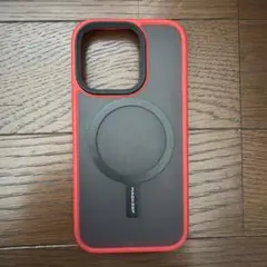 iPhone 15 Pro用ケース レッド×ブラック