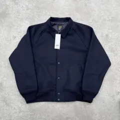 未使用BLUCO ヘビーメルトンアワードジャケット XL ネイビーのサムネイル