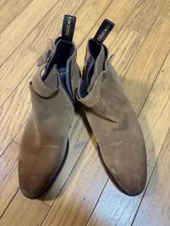 デュカル　イタリア製スエード サイドジッパーブーツ