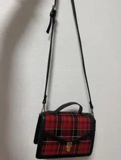 チェック柄 2WAY ショルダーバッグ