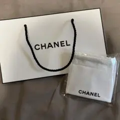 CHANEL ショップ袋 ホワイト 小型　巾着　セット売り