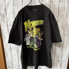 USA企画 universal Monsters プリント　ゆるだぼカットソー