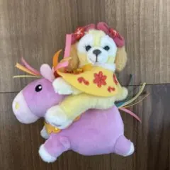香港ディズニー 旧正月 午年 マスコット ぬいぐるみキーチェーン　干支 クッキー