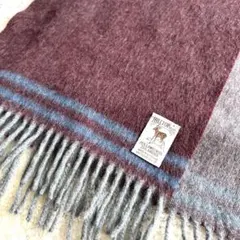 HILLTOP ヒルトップ　ウール アンゴラ マフラー　スコットランド製　男女