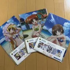 《全3種コンプ》魔法少女リリカルなのは A4クリアファイル各5枚入り　計15枚