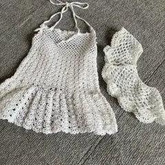 犬服　襟付きキャミソール