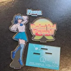 カラフルピーチ　しまむら　アクリルスタンド　初期ビジュ　るな カラフルピーチ るな しまむらコラボ 初期ビジュ アクスタ - メルカリ