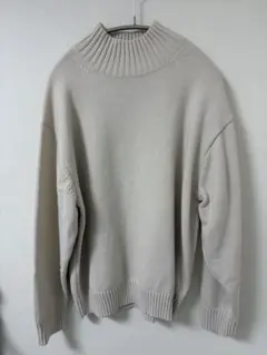 UNIQLO C ローゲージハイネックセーター OFF WHITE Mサイズ
