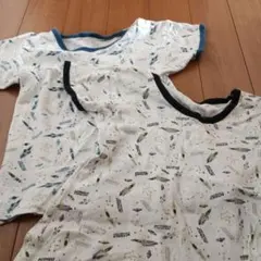 キッズ 半袖肌着 2枚セット 宇宙柄