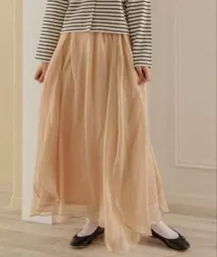 flower リリースカート2 ピンクベージュ Sサイズのサムネイル