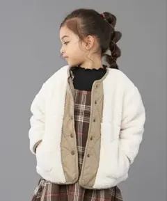 再値下げ☆新品未使用☆プティマイン☆ジャケット☆ブルゾン☆ボアキルティングコート