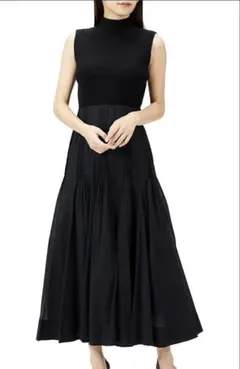 SNIDEL ニットドッキングコットンワンピ