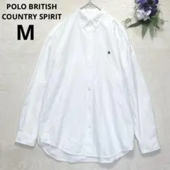 保羅 英國鄉村精神 長袖襯衫 白色 單點刺繡 白色 M