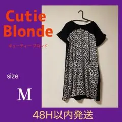 Cutie Blonde フレンチスリーブ チュニック サマー ニット Мのサムネイル