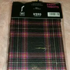 GU プリントタイツ チェック