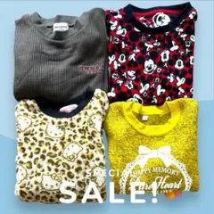 【SALE❗️】キッズ まとめ売り 120 女の子 トップス4点 キャラクター