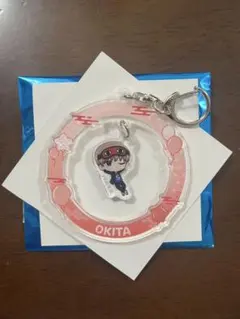 銀魂　3年Z組銀八先生　ゆらゆらアクリルキーホルダー　沖田総悟