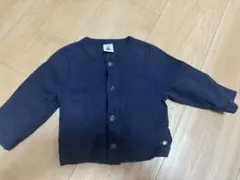 プチバトー　ネイビー カーディガン 12m/74cm