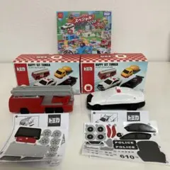 マクドナルド　ハッピーセット　はしご車・パトカー DVD付き 2台まとめ売り