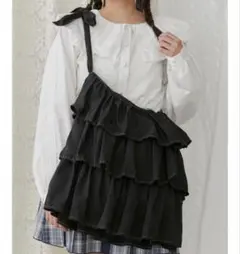 メリージェニー フリルトートバッグ frilly tote