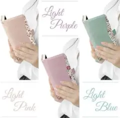 ラスタバナナ ケース iPhone14 Plus 手帳型　花柄 ライトピンク