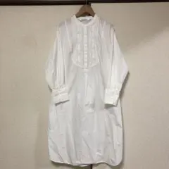 Ray BEAMS ホワイト長袖ドレスシャツ