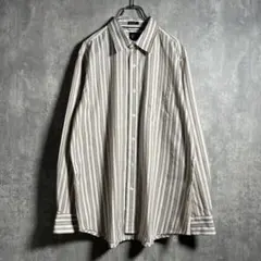 ◆【良品】00s，OLD GAP｜オールドギャップ，ストライプ，長袖シャツ