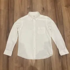 UNIQLOユニクロ長袖シャツ 140 ホワイト白 卒業式セレモニーフォーマル