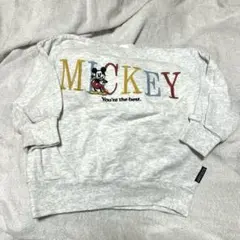 バースデイ マイリトルワンダー ミッキー 長袖 裏毛 トレーナー 100