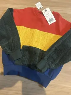 オーシャンアンドグラウンド　マーキーズ　カラーブロック トレーナー 120