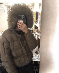 短丈　平成y2kファーダウンジャケット