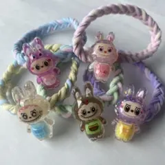 らぶぶ　ラブブキャラクター ヘアゴム 5個セット