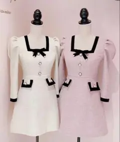 ワンピース ManonTokyo Romantic Tweed Mini OnePiece ManonTokyo Romantic Tweed Mini OnePiece - メルカリ