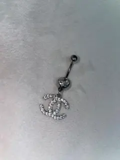 CHANEL シャネルボディピアス へそピアス シルバー ノベルティ