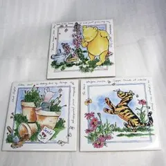 クラシックプー　15cmタイル　鍋敷き　Selandia　3枚セット