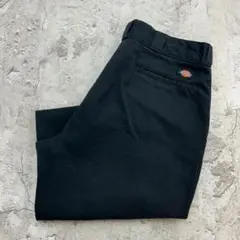 こ*い様 Dickies　ワークパンツ　W38　ブラック　黒　無地　古着