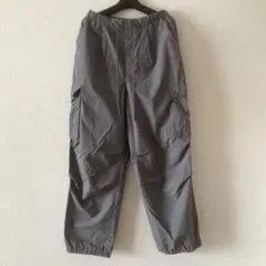 GU パラシュートカーゴパンツ グレー S