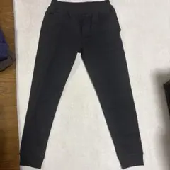 黒 ジョガーパンツ バックポケット付き