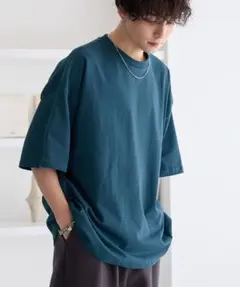 リラックスルーズベーシックT オーバーサイズ ラスティックコットンカットソー