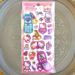 【正規品】ハローキティ 平成 はっぴーフォン ぷくぷく シール
