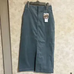 グローバルワークコーデュロイ タイトスカート スリット入り