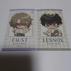 魔法使いの約束「ビストロ・ネロ」　イラストカード　ファウスト&レノックス