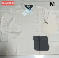 [新品]タケオキクチ TAKEO KIKUCHI 長袖カットソー M ベージュのサムネイル