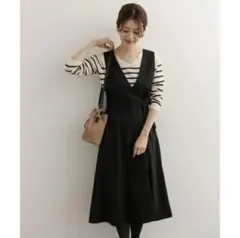 レディスワンピース(ウエストベルト付ジャンパースカート)／アーバンリサーチ ドア