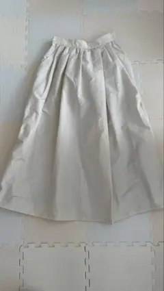 SLOBE IENA ベージュ フレアロングスカート