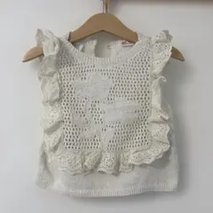 ZARA kids ショート丈 レース タンクトップ 100cm